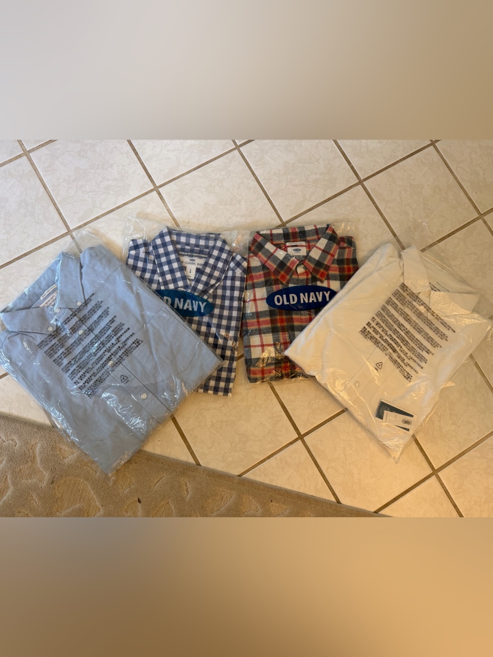 4 NWT Old Navy Regular fit, long sleeve shirts